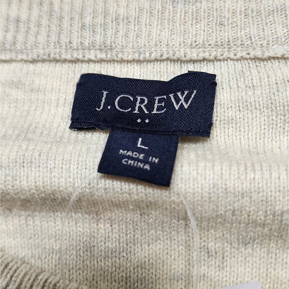 NWT J. Crew Men's Raglan Budded Crewneck Sweater - Picture 2 of 6